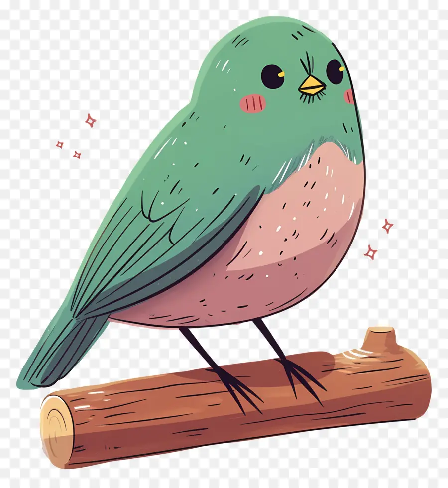 Pájaro Kawaii，Lindo Pájaro PNG