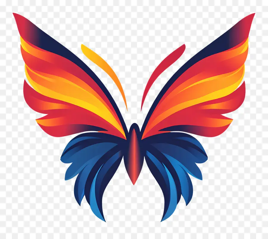 Logotipo De Mariposa，Mariposa Ardiente PNG