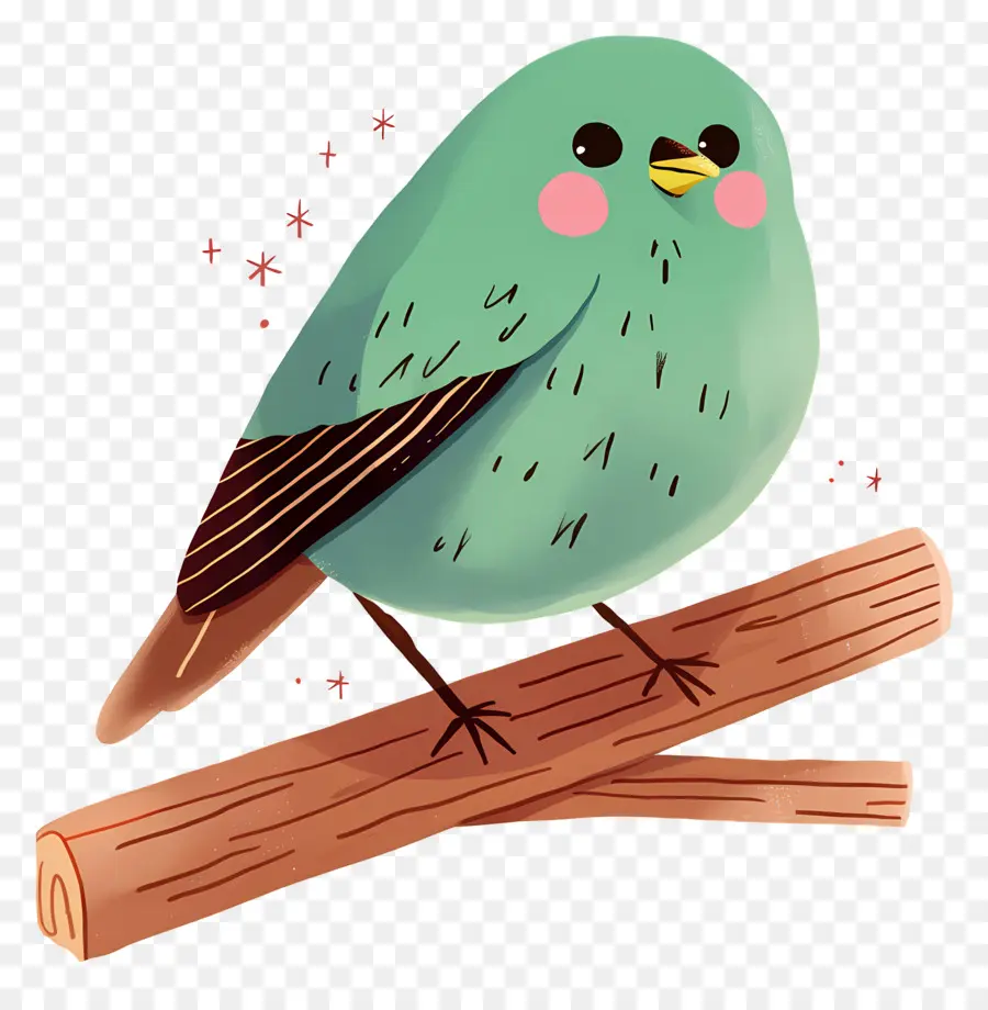 Pájaro Kawaii，Lindo Pájaro PNG