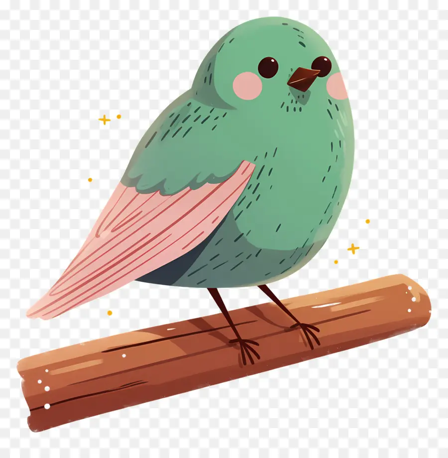 Pájaro Kawaii，Lindo Pájaro PNG