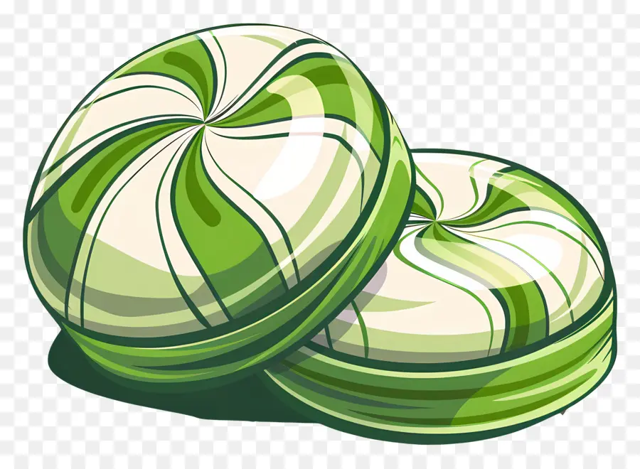 Caramelo De Menta，Caramelos De Remolino Verde PNG