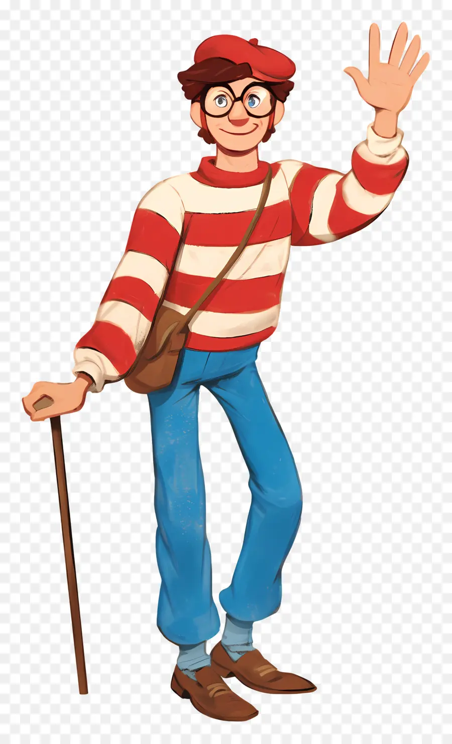 Waldo，Personaje De Camisa A Rayas PNG