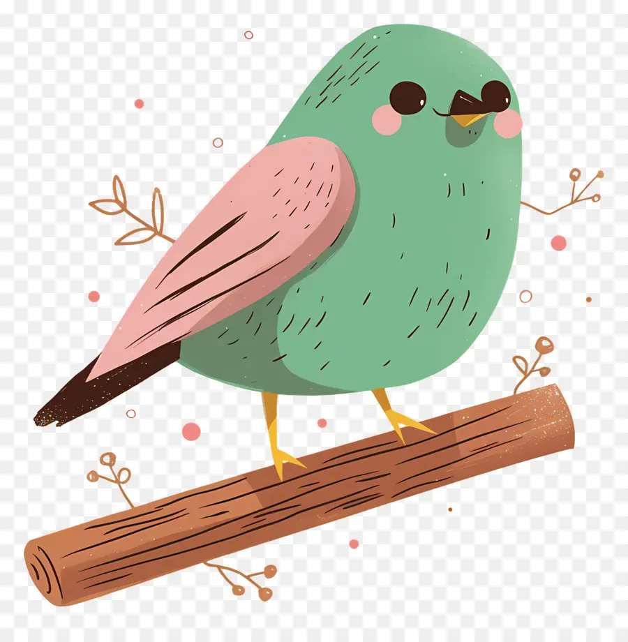 Pájaro Kawaii，Lindo Pájaro PNG