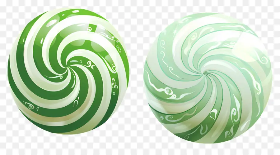 Caramelo De Menta，Piruletas De Remolino Verde PNG