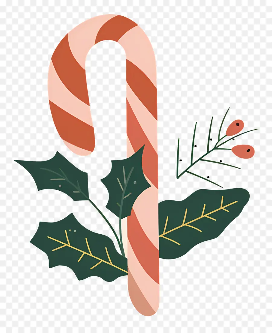 Bastón De Caramelo De Navidad，Bastón De Caramelo PNG