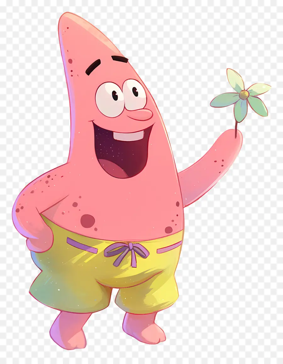 Patricio Estrella，Personaje De Estrella De Mar Rosa PNG