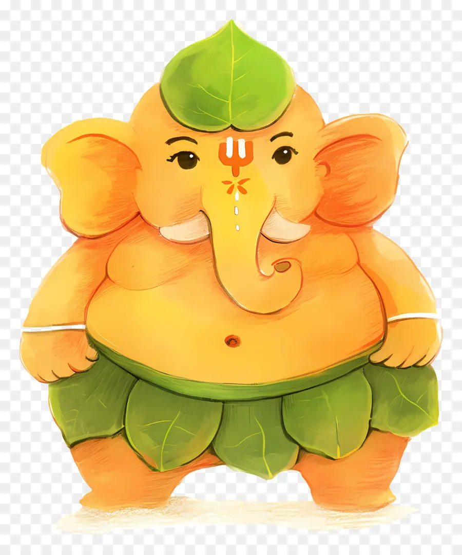 Ganesha Chaturthi，Ganesha De Pie PNG