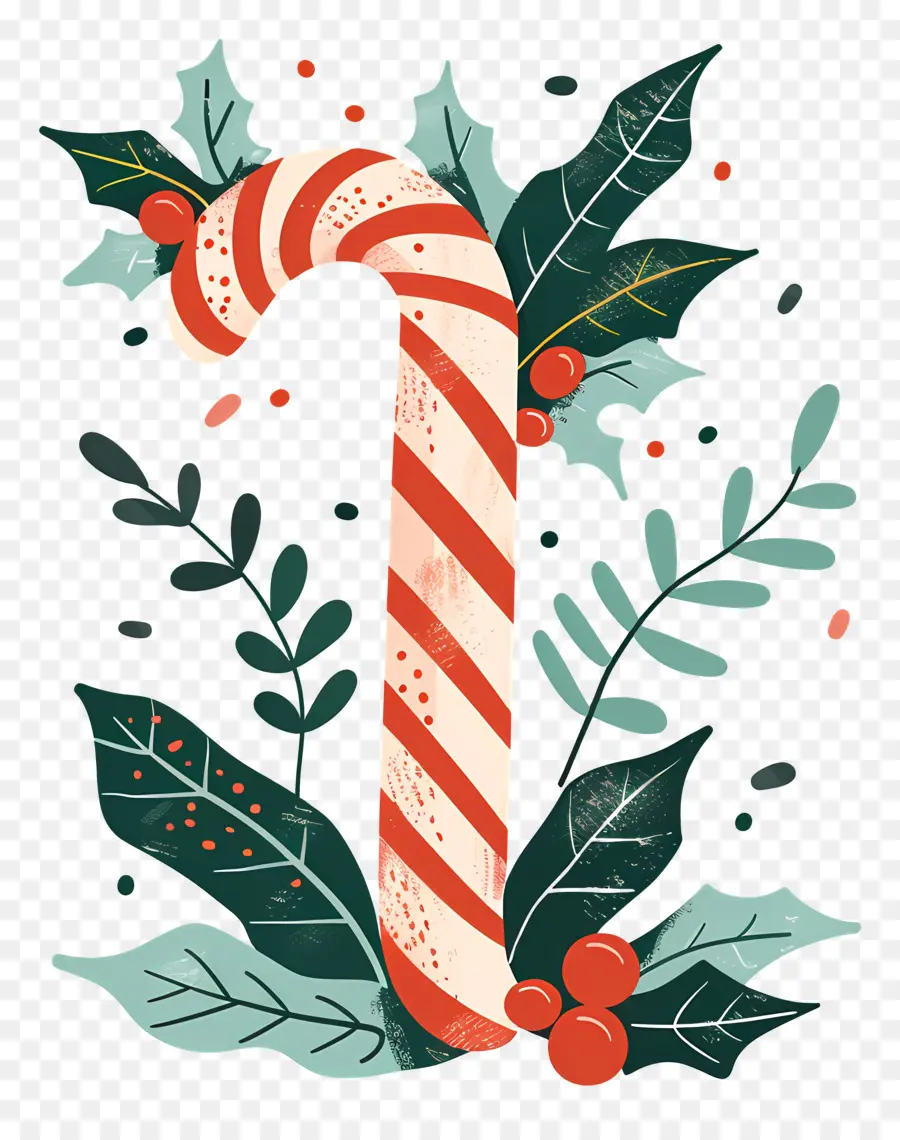 Bastón De Caramelo De Navidad，Bastón De Caramelo PNG