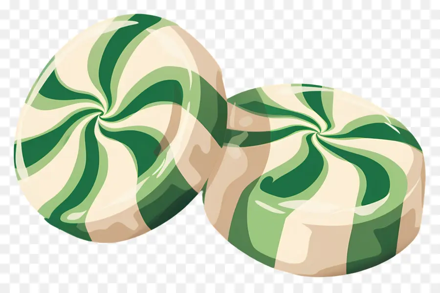 Caramelo De Menta，Caramelos De Remolino Verde PNG