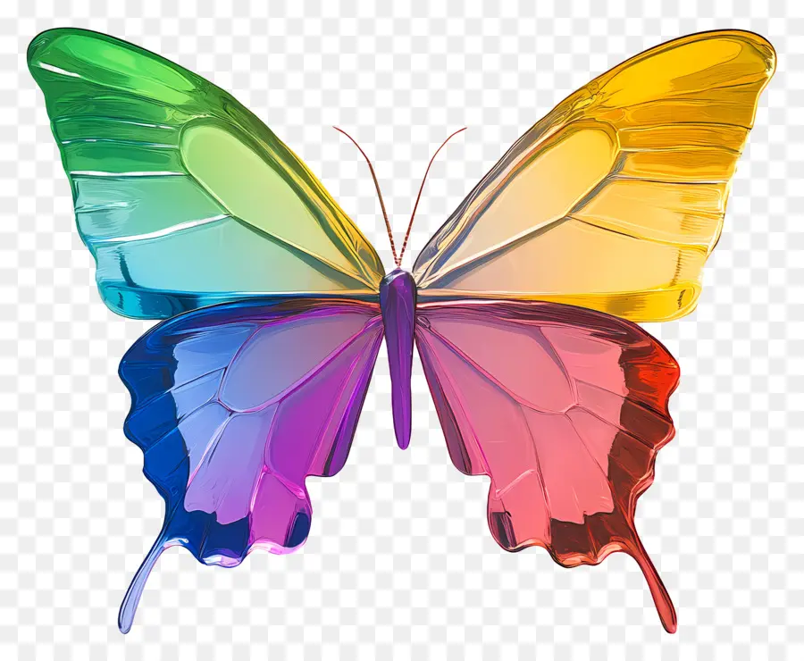 Mariposa Arcoiris，Mariposas Coloridas PNG