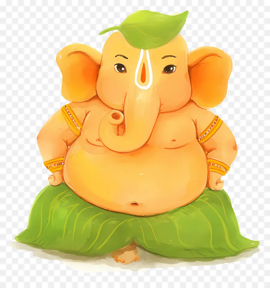 Ganesha Chaturthi，Hoja Ganesha PNG