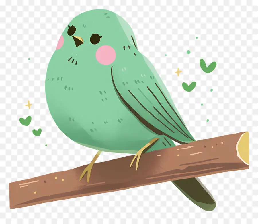 Pájaro Kawaii，Lindo Pájaro PNG