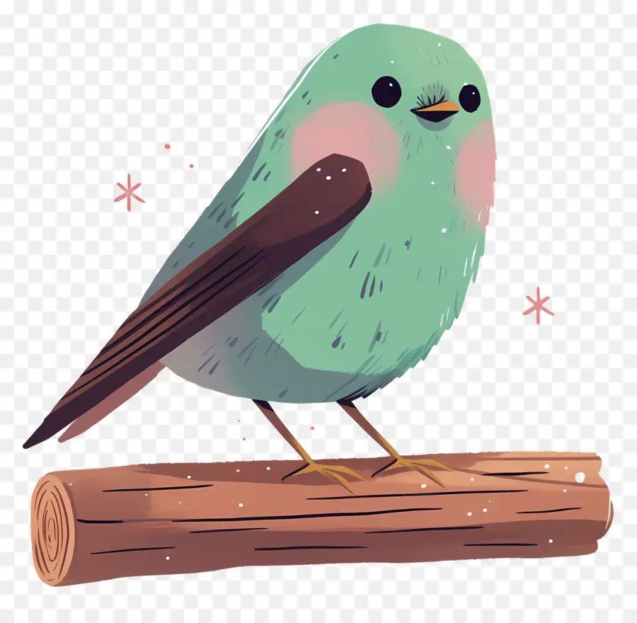 Pájaro Kawaii，Lindo Pájaro PNG