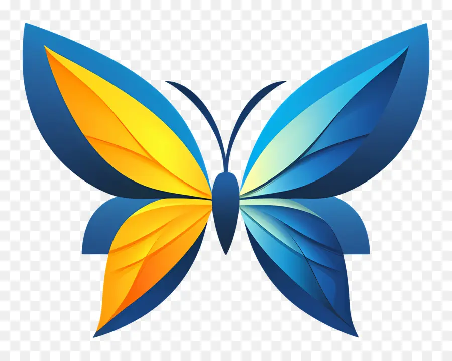 Logotipo De Mariposa，Mariposa Colorida PNG