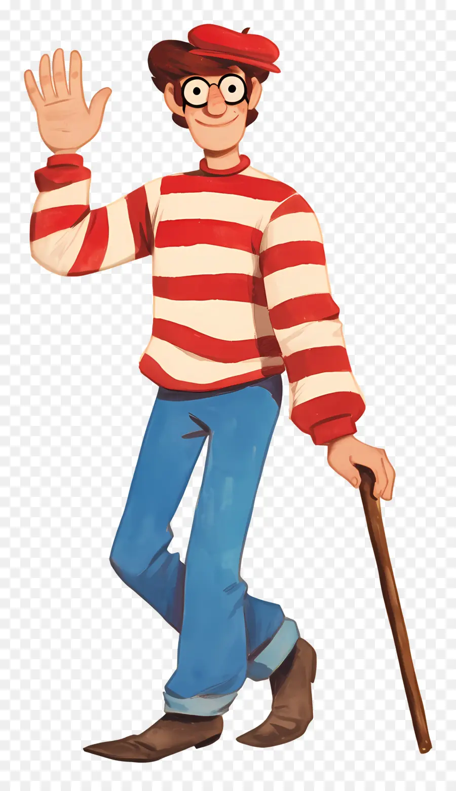 Waldo，Personaje De Camisa A Rayas PNG