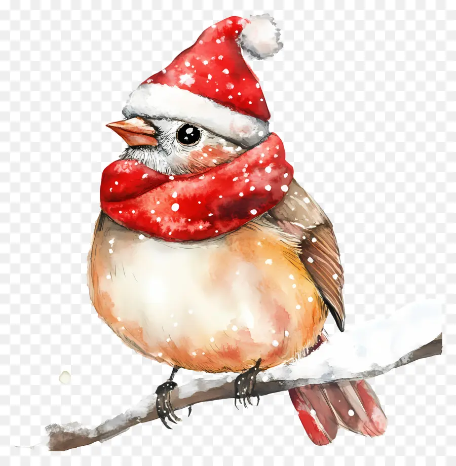 Acuarela Navideña，Papá Noel PNG