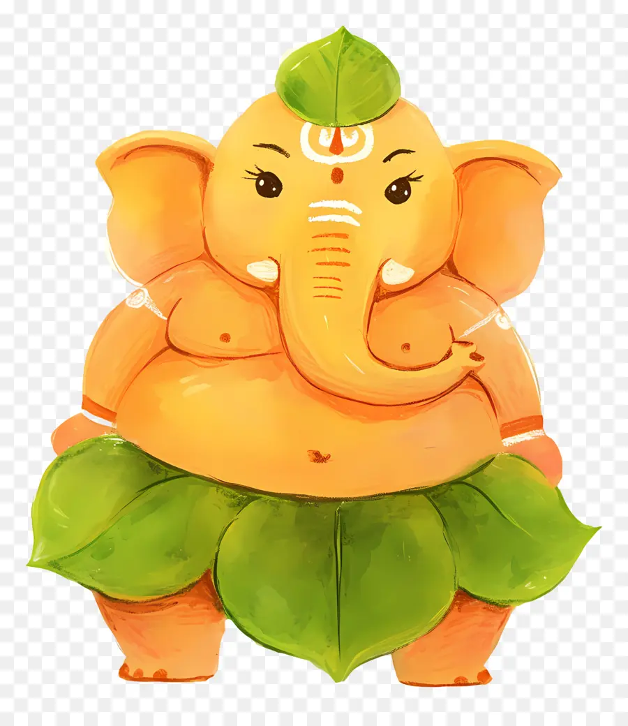 Ganesha Chaturthi，Hoja Ganesha PNG