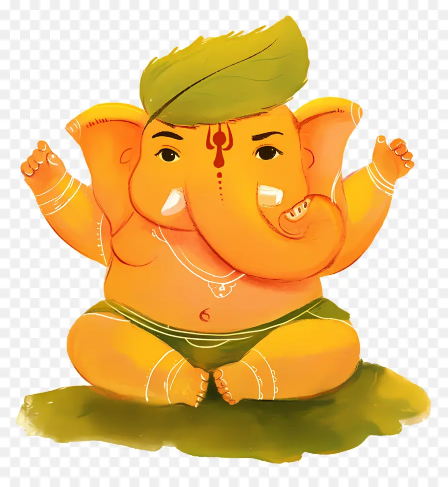 Ganesha Chaturthi，Lindo Ganesha PNG