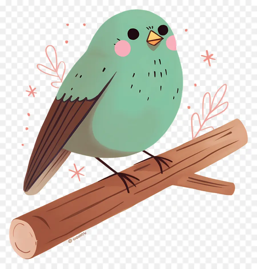 Pájaro Kawaii，Lindo Pájaro PNG