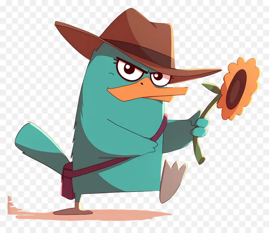 Perry El Ornitorrinco，Ornitorrinco Con Sombrero PNG