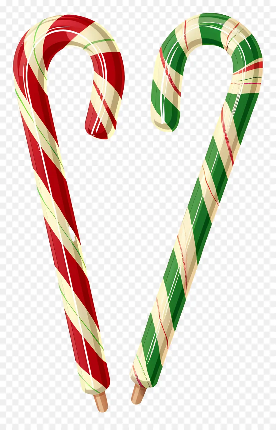 Bastones De Caramelo De Navidad，Bastón De Caramelo PNG