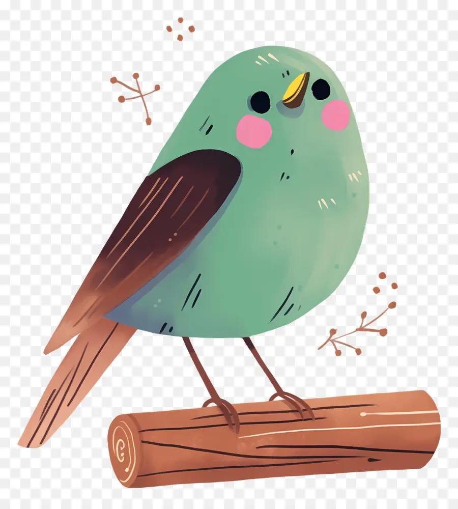 Pájaro Kawaii，Lindo Pájaro PNG