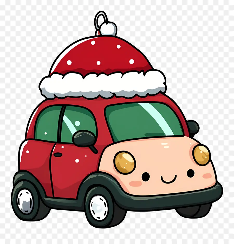 Carro De Navidad，Lindo Auto PNG