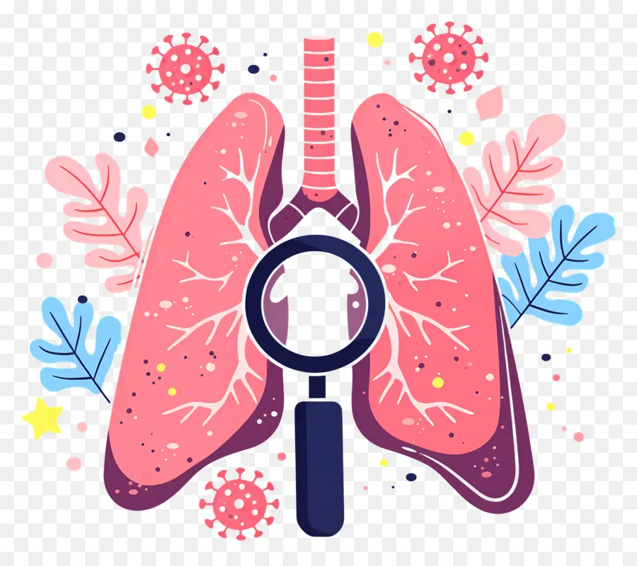 Día Mundial De La Neumonía，Pulmones Con Virus PNG