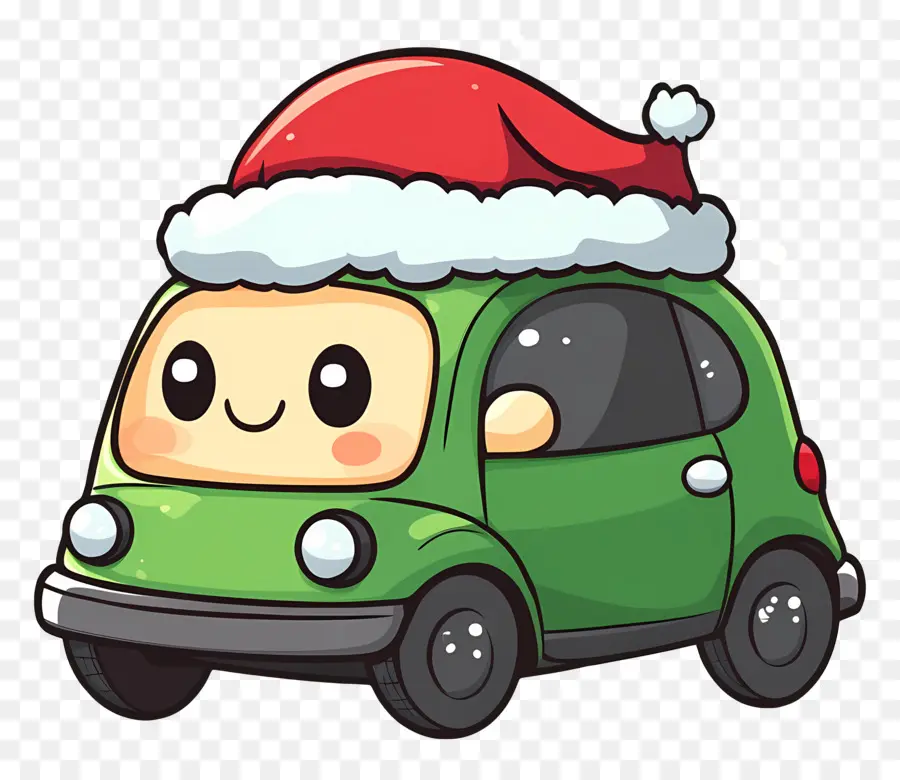 Carro De Navidad，Lindo Auto PNG