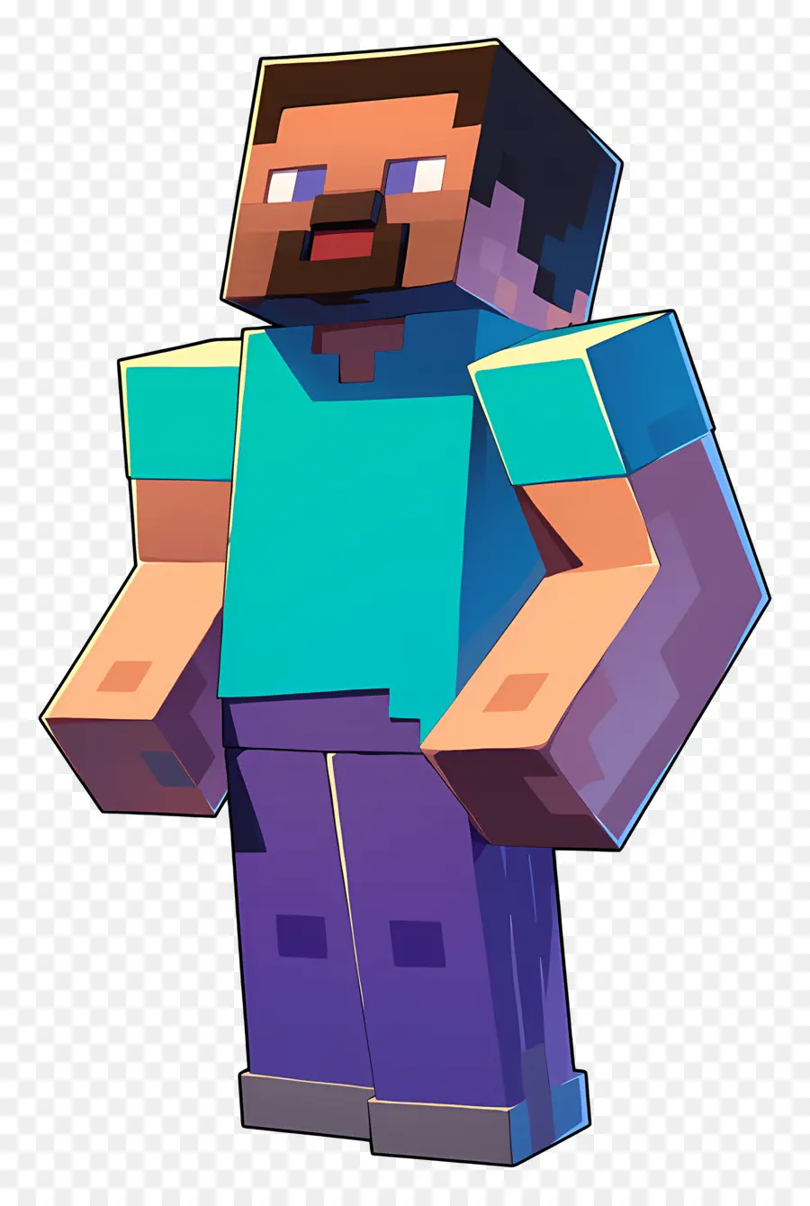 Minecraft Steve，Personaje Pixelado PNG