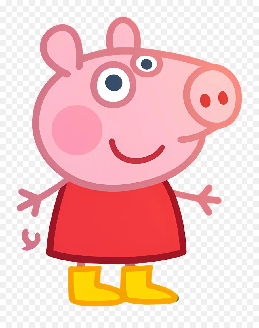 Pepa Cerdo，Cerdo Rosa De Dibujos Animados PNG