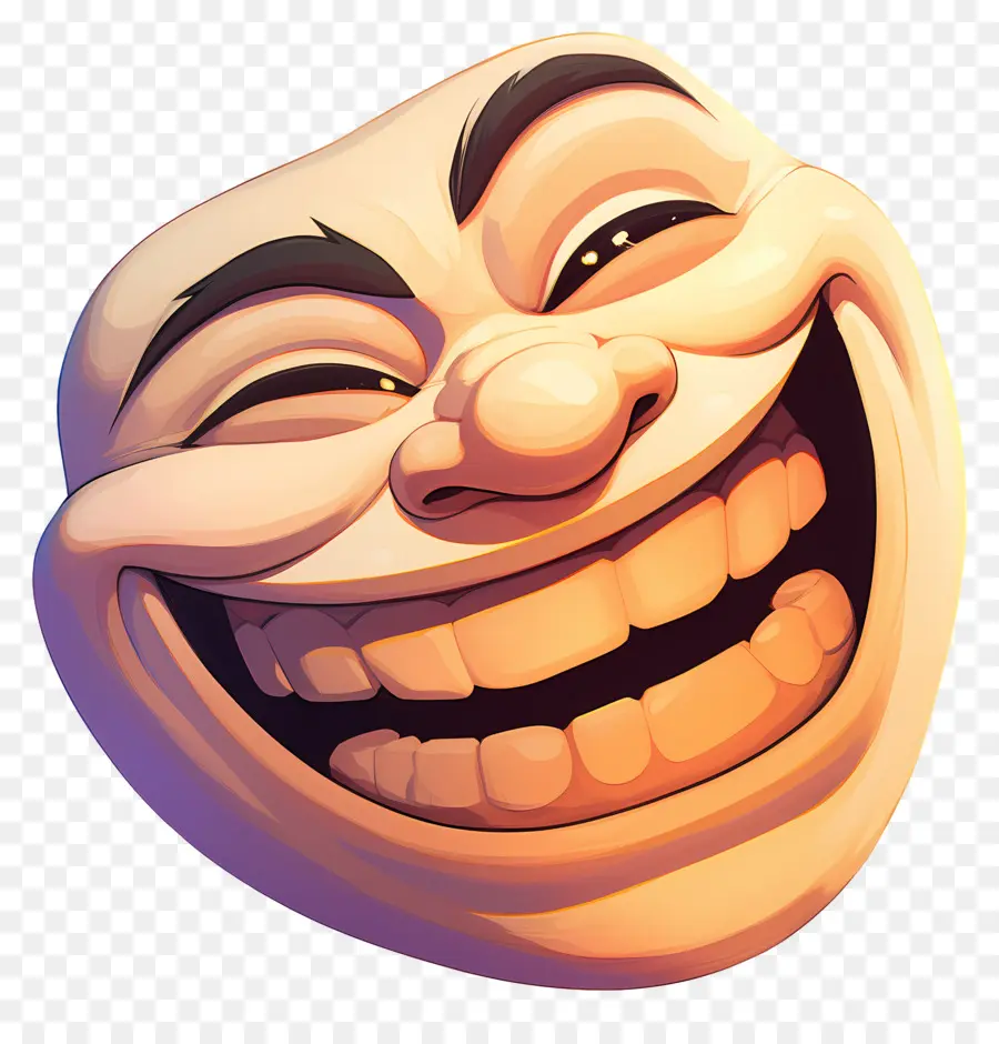 Cara De Burla，Cara Sonriente PNG