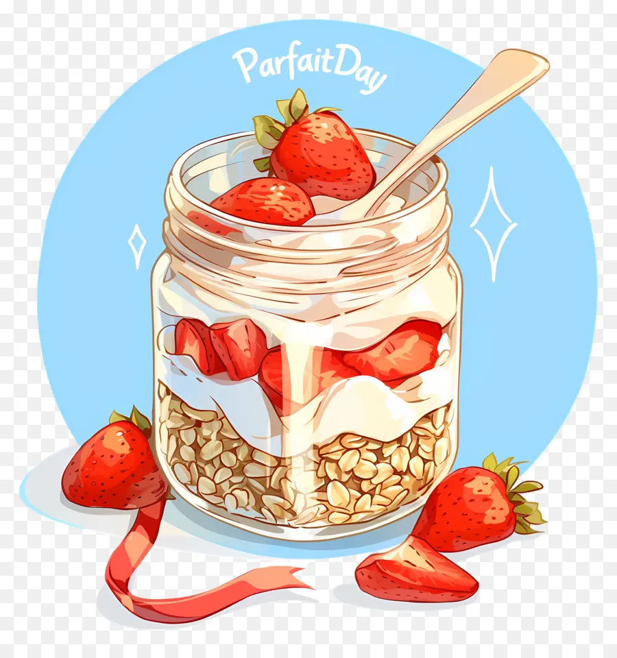 Día Nacional Del Parfait，Parfait De Fresa PNG