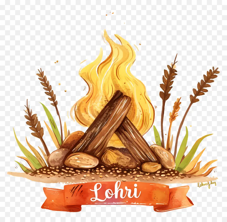 Feliz Lohri，Hoguera PNG