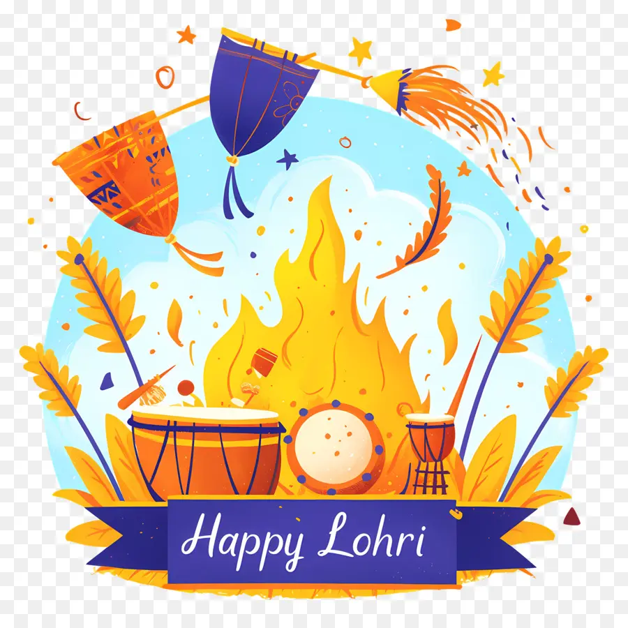 Feliz Lohri，Hoguera Lohri PNG