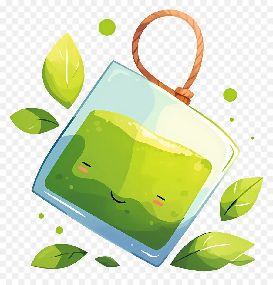 Bolsa De Té，Líquido Verde PNG