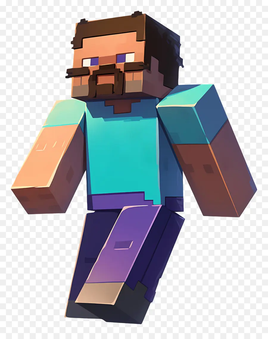 Minecraft Steve，Personaje Pixelado PNG