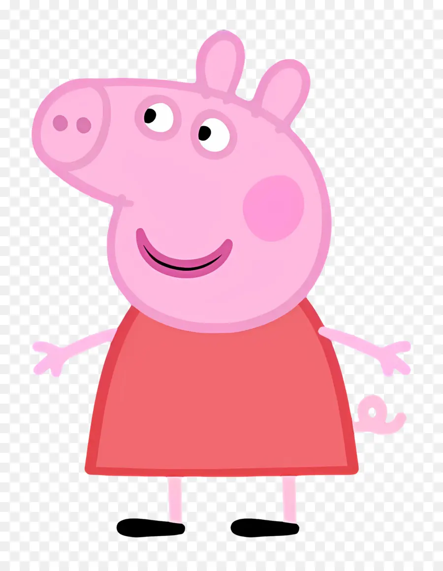 Pepa Cerdo，Cerdo Rosa De Dibujos Animados PNG