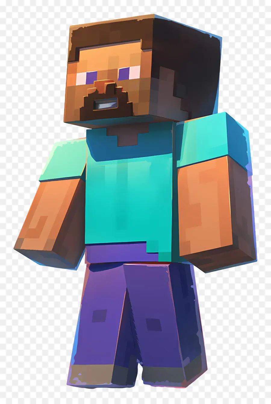 Minecraft Steve，Personaje Pixelado PNG