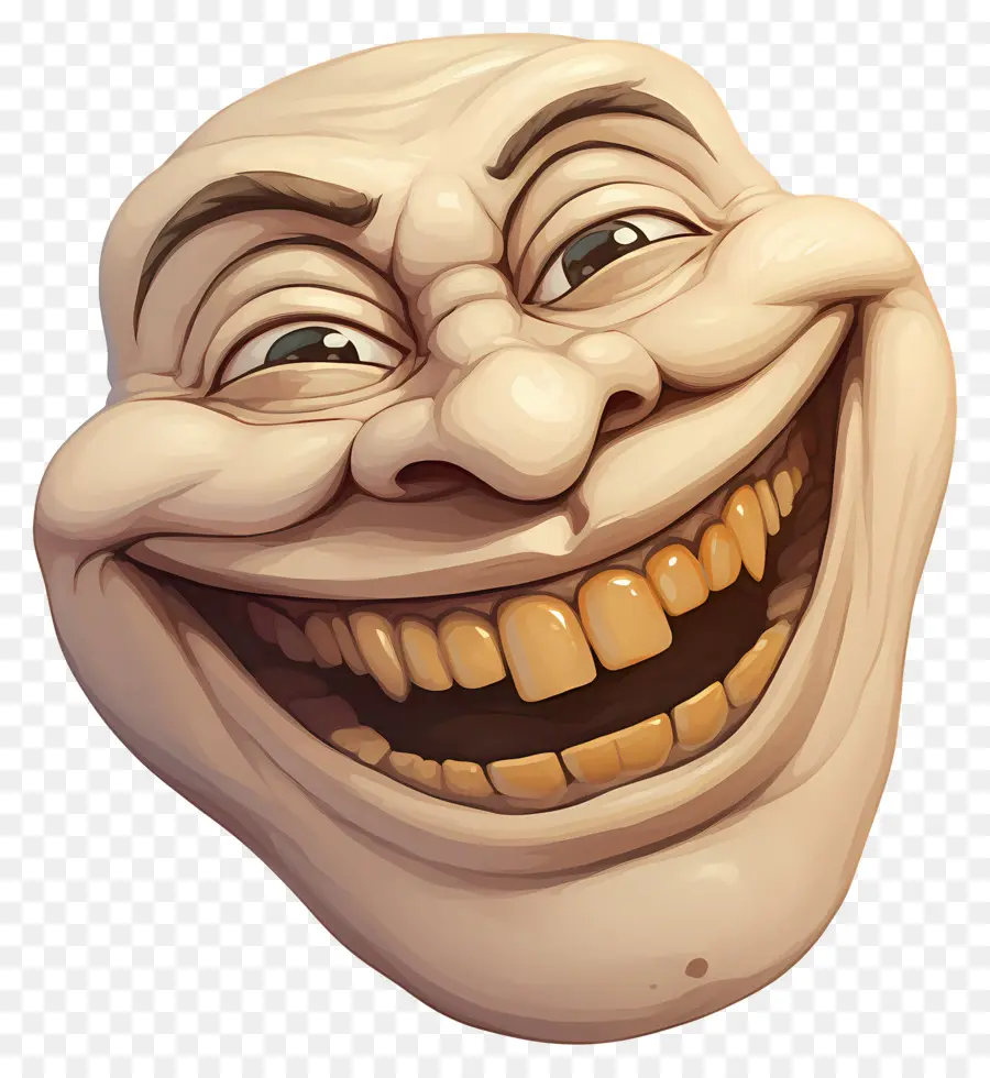 Cara De Burla，Cara Sonriente PNG