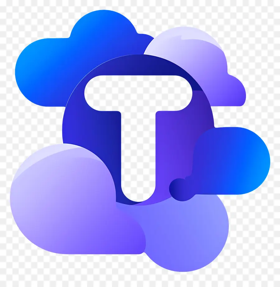 Logotipo T，Nubes PNG