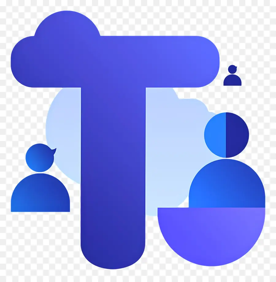 Logotipo T，Logotipo De T Azul PNG