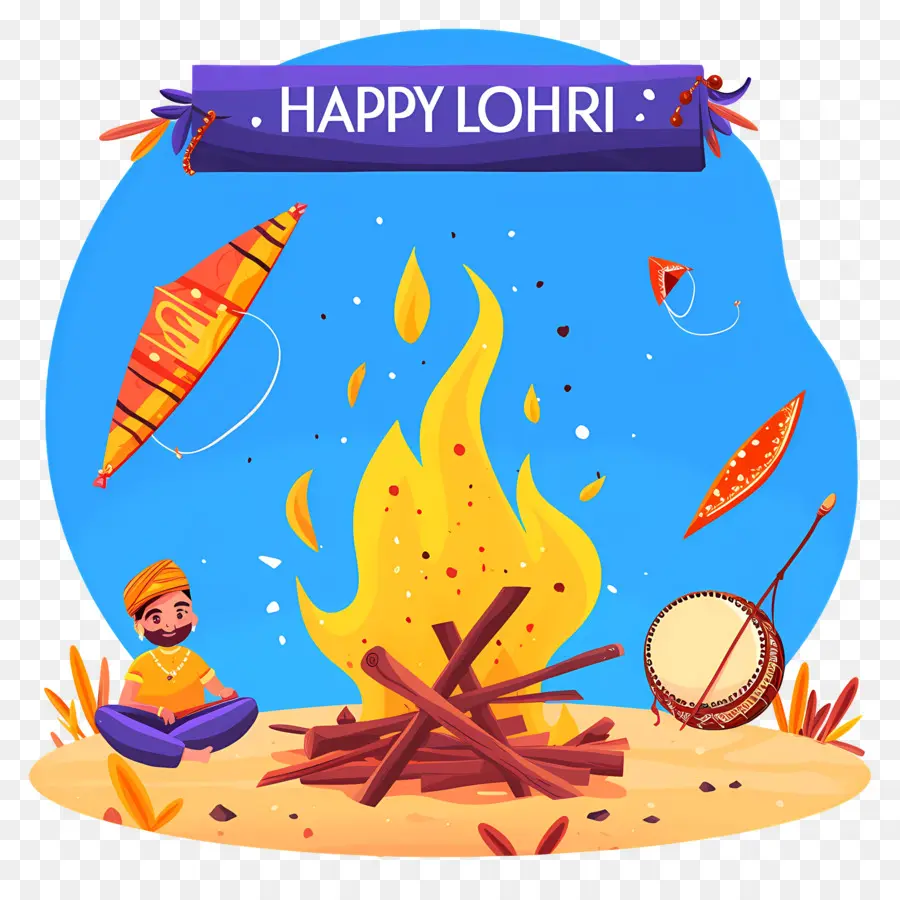 Feliz Lohri，Celebración Lohri PNG