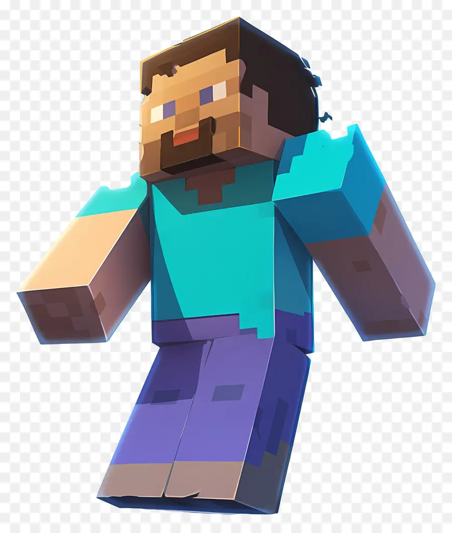 Minecraft Steve，Personaje Pixelado PNG