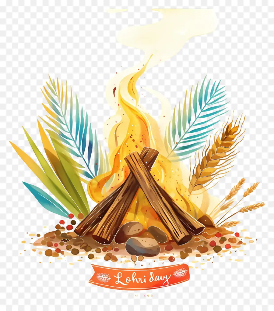 Feliz Lohri，Día De Lohri PNG