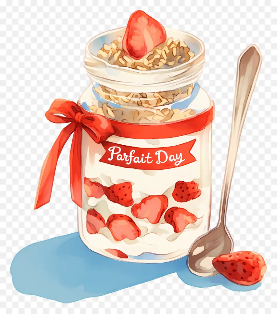 Día Nacional Del Parfait，Parfait De Fresa PNG