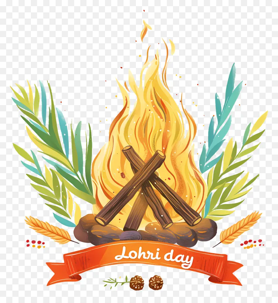 Feliz Lohri，Hoguera Lohri PNG