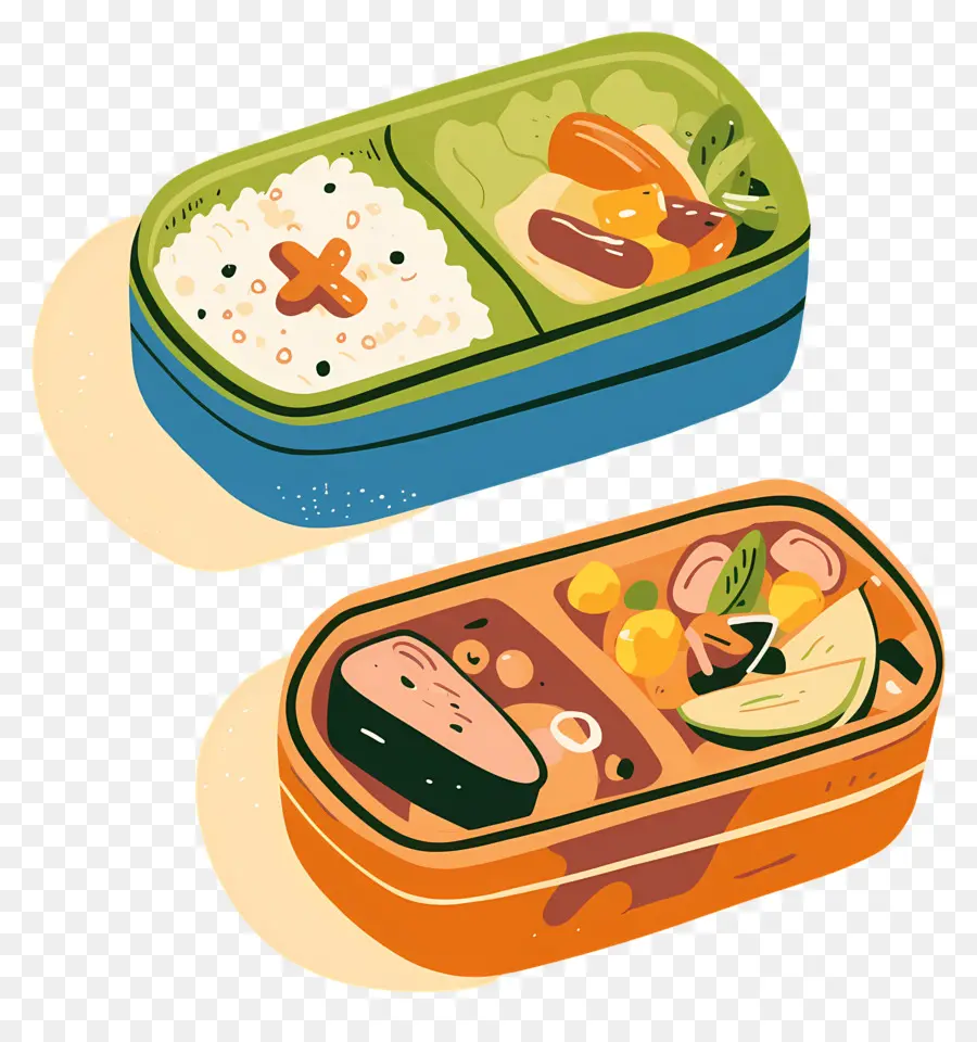 Comida Deliciosa，Cajas Bento PNG