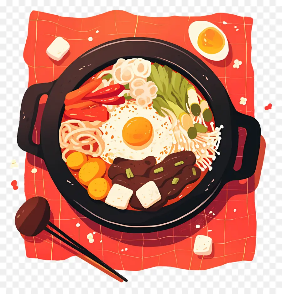 Bibimbap，Olla Caliente PNG