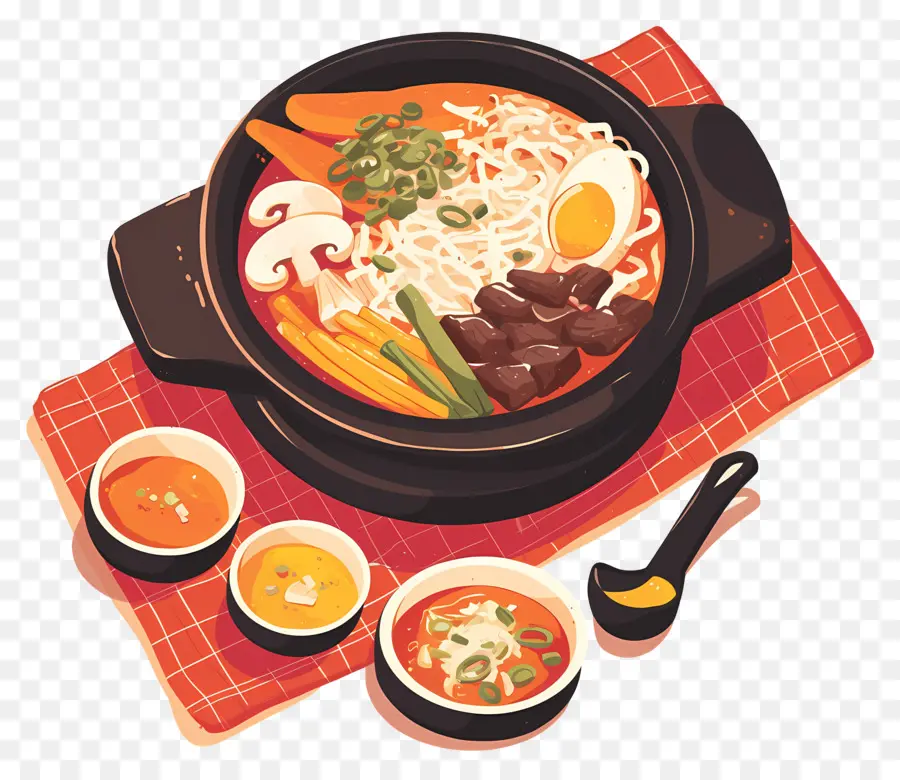 Comida Coreana，Olla Caliente PNG